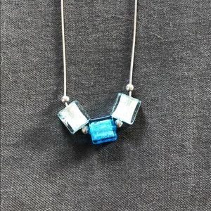 Sterling Silver (925) Glass Bead Necklace